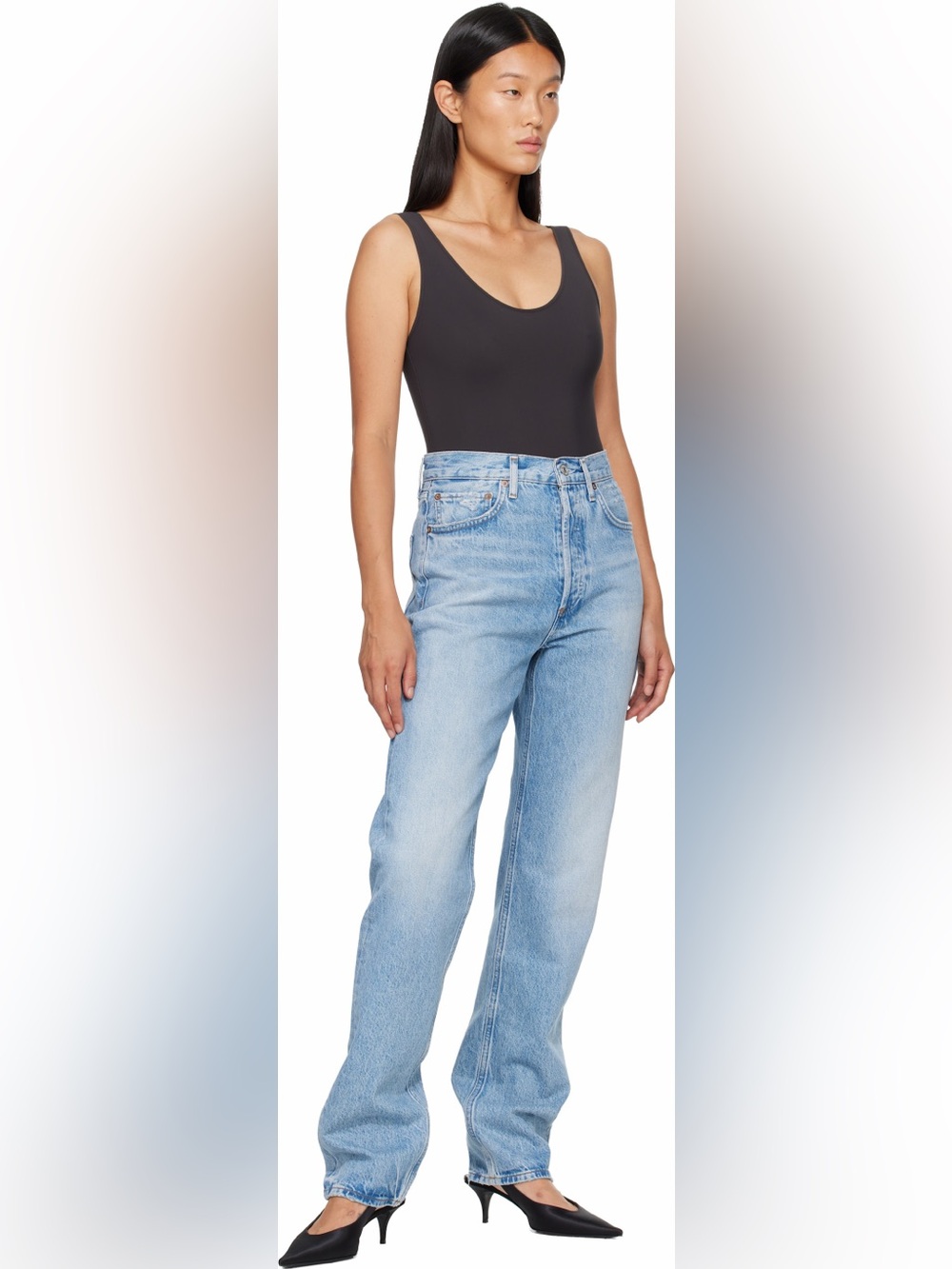 AGOLDE ’90s Mid-Rise Loose Straight-Leg Jeans | Size 28 | Light Wash - Picture 3 of 14
